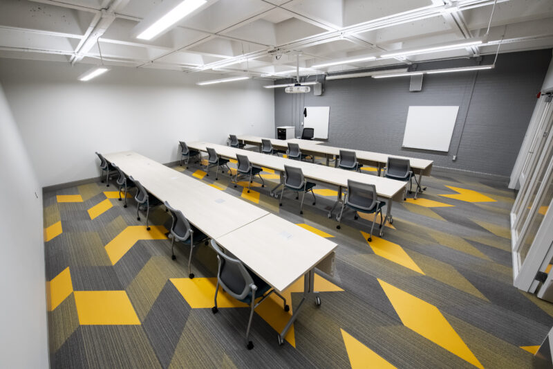 Classroom and computer lab space for students in the School of Education