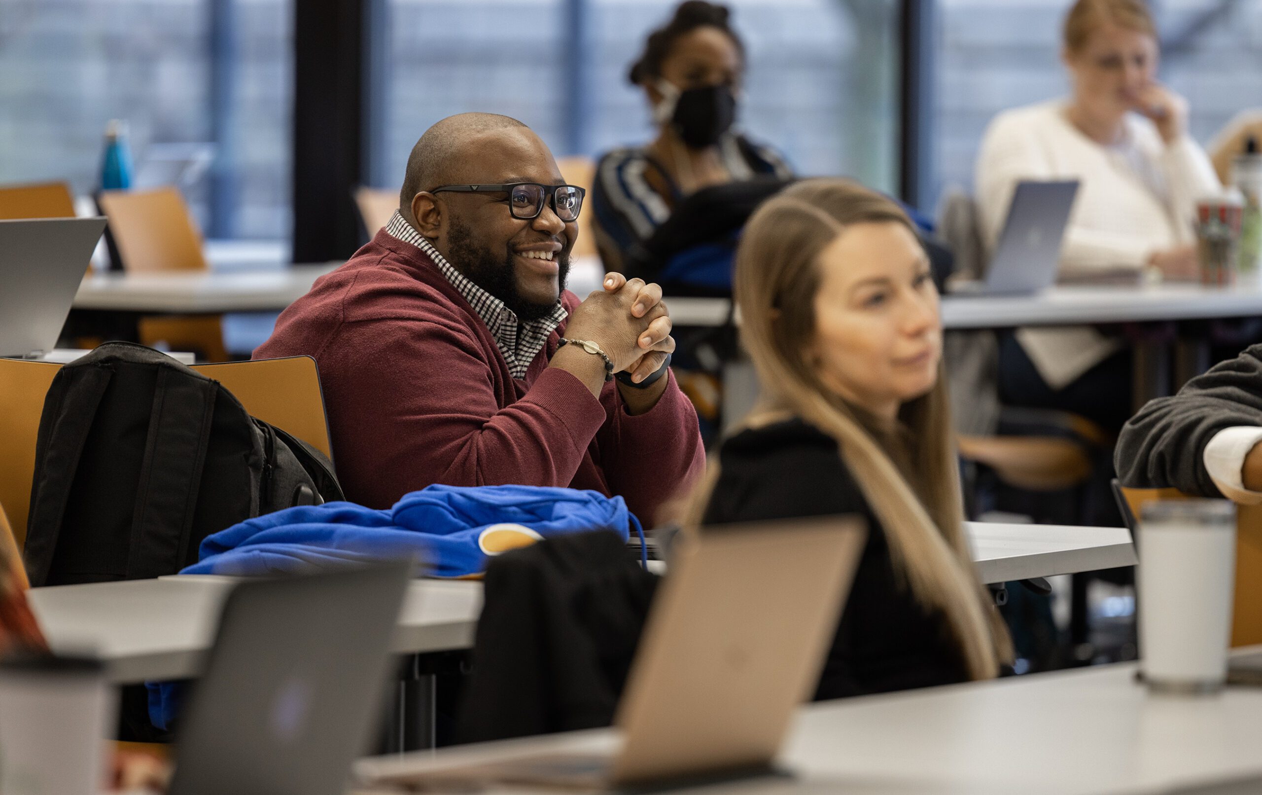 EdD student in the classroom