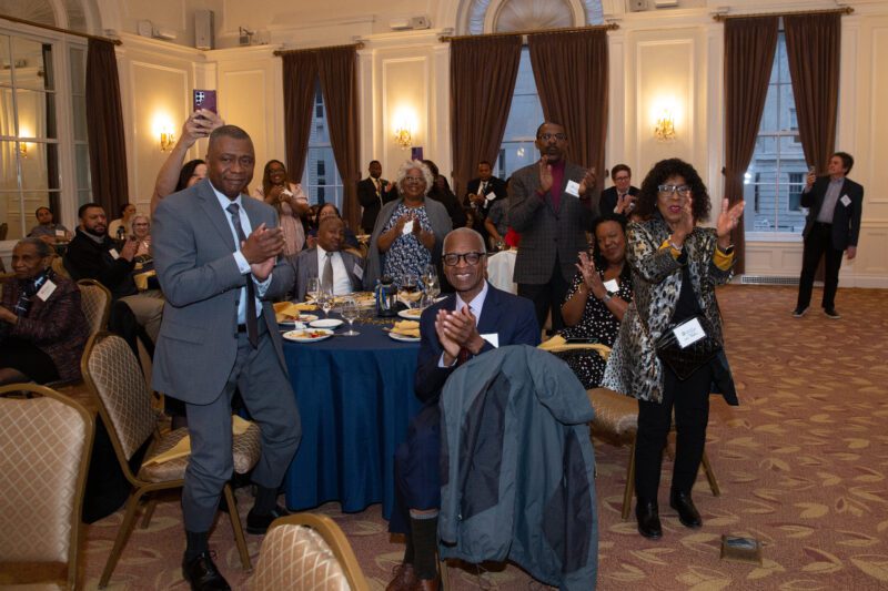 The audience applauds at the 2023 Distinguished Alumni Awards.