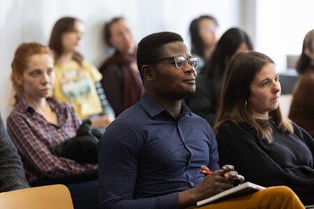 Students listening to lecture