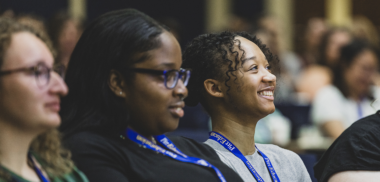 Students at orientation