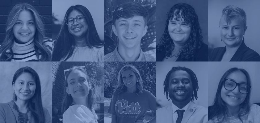 Collage of 10 student ambassador headshots