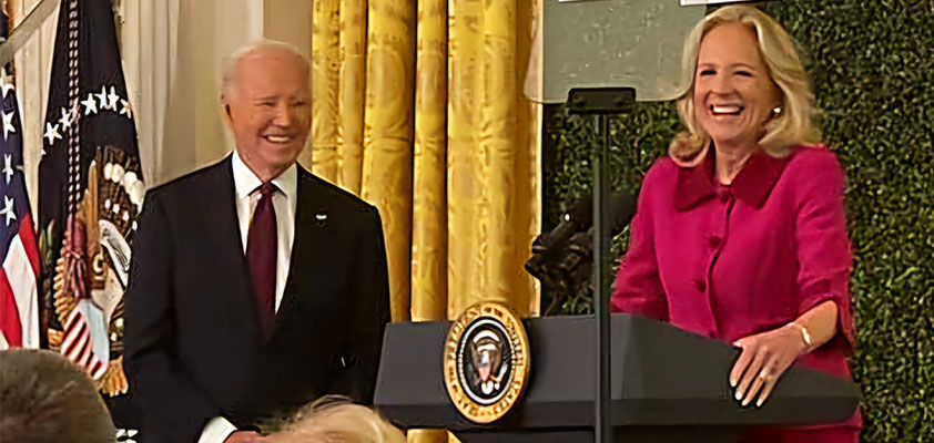 Jill and Joe Biden at the education summit event