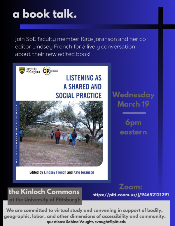 A Book talk flyer