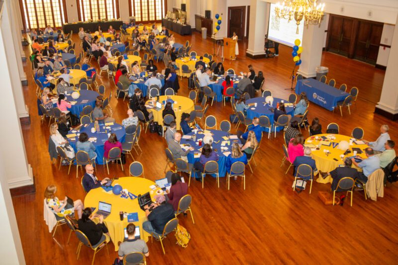 Transfer Pathways Summit ballroom shot from above