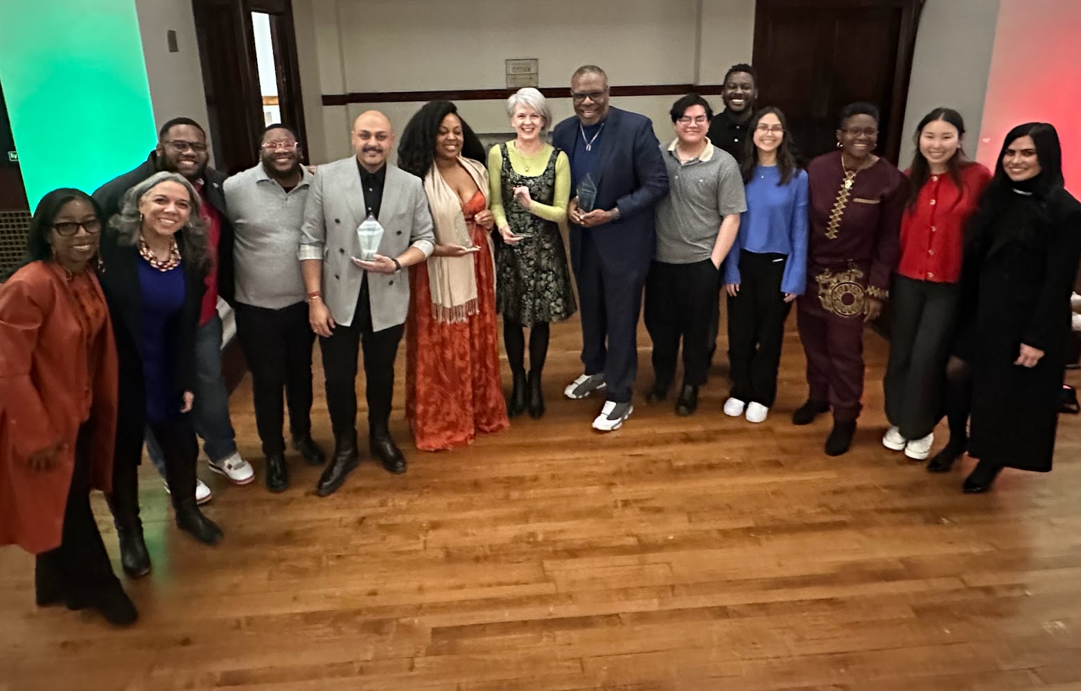 A group photo featuring the winners of the K. Leroy Irvis Black History Month Celebration Awards