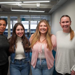 From left: JoVonne Tabb, Paulina Sanchez, Emily Wilmoth, and Lily Humbertson.